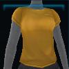 Yellow t-shirt with chain