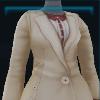 White windbreaker coat