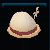 White harvest hat