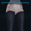 Pink shorts with black leggings