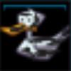 Oil covered duck