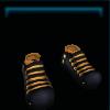 Black Halloween sneakers