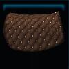 Brown hurricane saddle pad