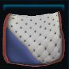 White birthday saddle pad