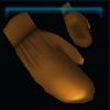 Brown Santa mittens