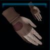 Brown equestrian gloves