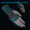 Dark turquoise equestrian gloves