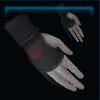 Black equestrian gloves