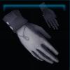 Blue fancy gloves
