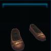 Brown ballerina shoes