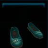 Emerald green ballerina shoes
