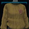 Yellow knitted cotton sweater