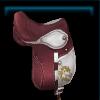 Red competition saddle