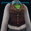 Full moon shirt with waistcoat