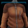 Brown foxtail jacket
