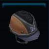 Brown equestrian helmet