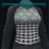 Black and white polar sweater