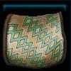 Green Winter riding saddle pad