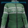 Green wool sweater