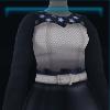 Black and white New Year dress