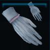 Blue walking gloves
