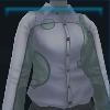 Green patterned riding shirt