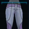 Purple patterned riding pants