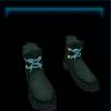 Dark green dance shoes