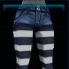 Dark blue denim shorts