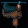 Brown fishing saddle