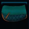 Blue-green coastal saddle pad
