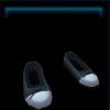 Dark blue ballerina shoes