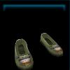 Green beach shoes