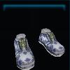 Blue deep-sea sneakers