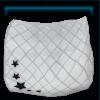 White VIP saddle pad