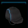 Black sporty helmet