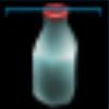 Empty milk bottle