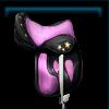 Pink & black birthday saddle