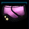 Pink & black birthday saddle pad