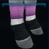 Pink & black birthday leg wraps
