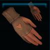 Orange sporty gloves