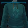 Green hooded sweatshirt with print
