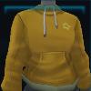 Yellow Fall hooded sweatshirt