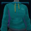 Green Fall hooded sweatshirt