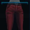 Red corduroy jeans