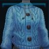 Blue wool knitted sweater
