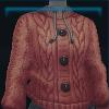 Red wool knitted sweater
