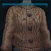 Brown wool knitted sweater