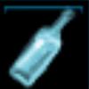 Empty glass bottle