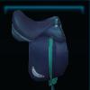 Blue training saddle